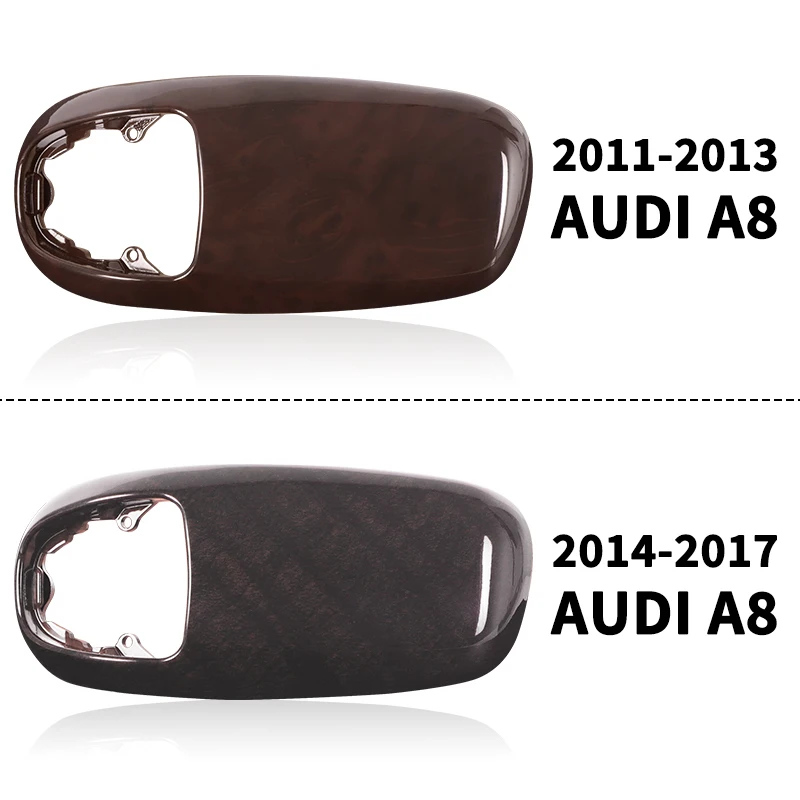 Gear Shift Lever Handle Cover Peach Wood Grain for AUDI A8 D4 S8 2010 2011 2012 2013 2014 2015 2016 2017 4H1713141 4H1713463