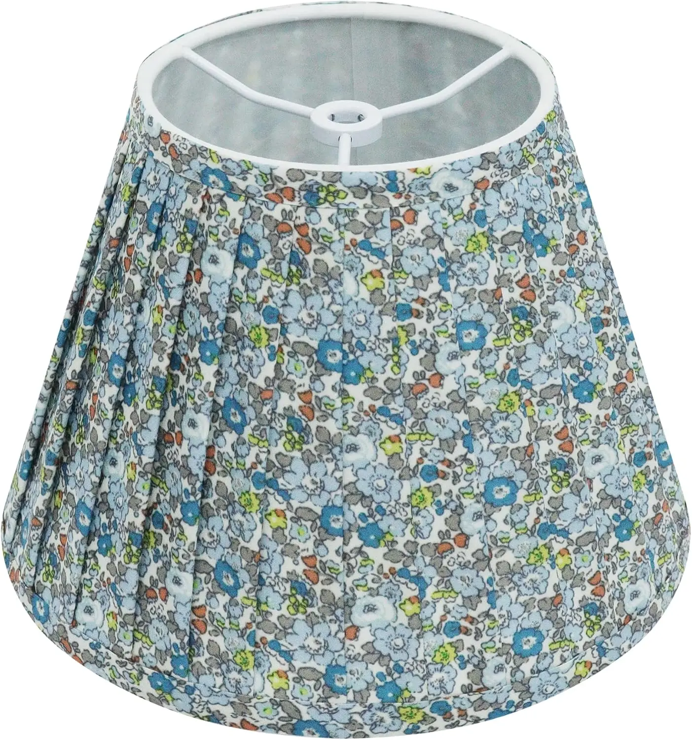 

Floral Pleated Small Lampshade for Table & Bedside Lamps – 1 Pack, 5 x 9 x 6.4 inch, Spider Fitter, No Assembly Require