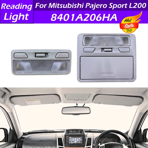 Luz de lectura para techo interior de coche, conjunto de luz de caja de gafas para Mitsubishi Pajero Sport L200 V73 V77 Lancer Outlander ASX, 8401A206HA