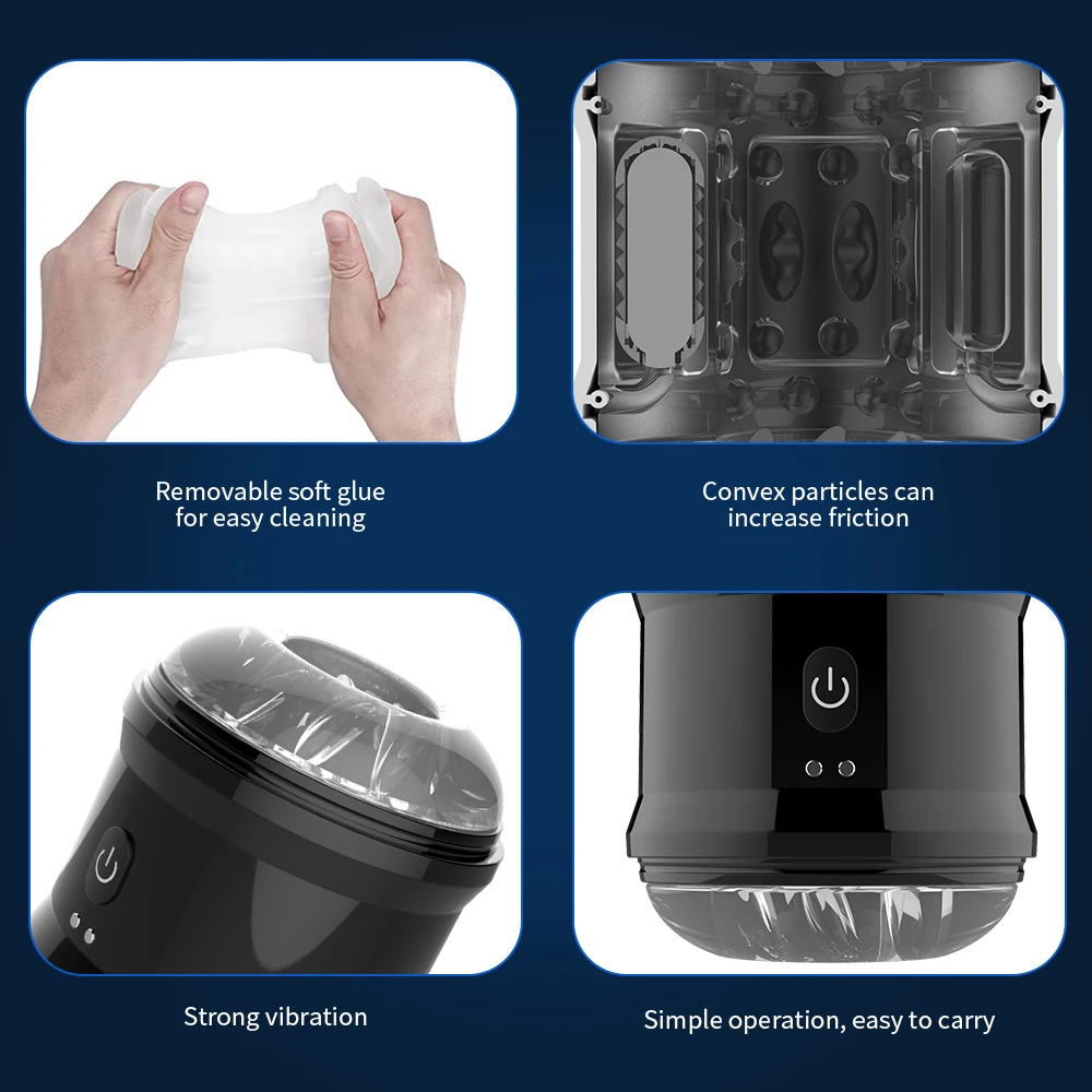 Automatic Male Mastubator Vibration Blowjob Machine Man Masturbation Cup Sex Toys Adult Goods for Men Masturbate Supplies view 4