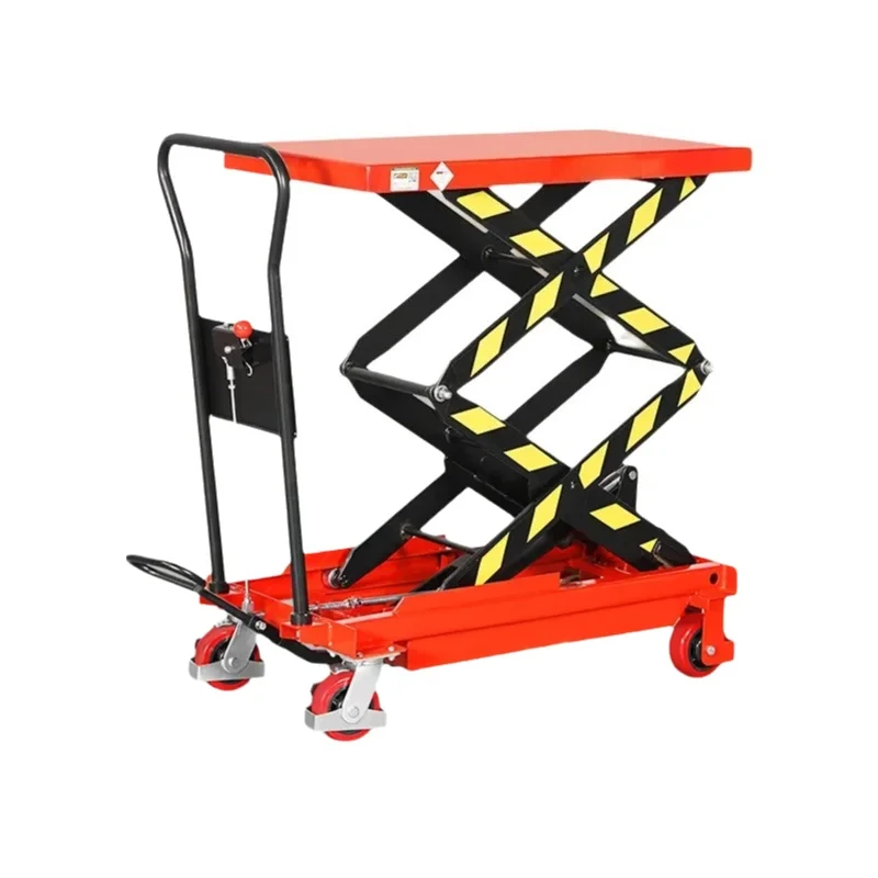 

Manual Hydraulic Lifting Platform Vehicle Electric Mobile Small Lifting Machine Work Flatbed Cart