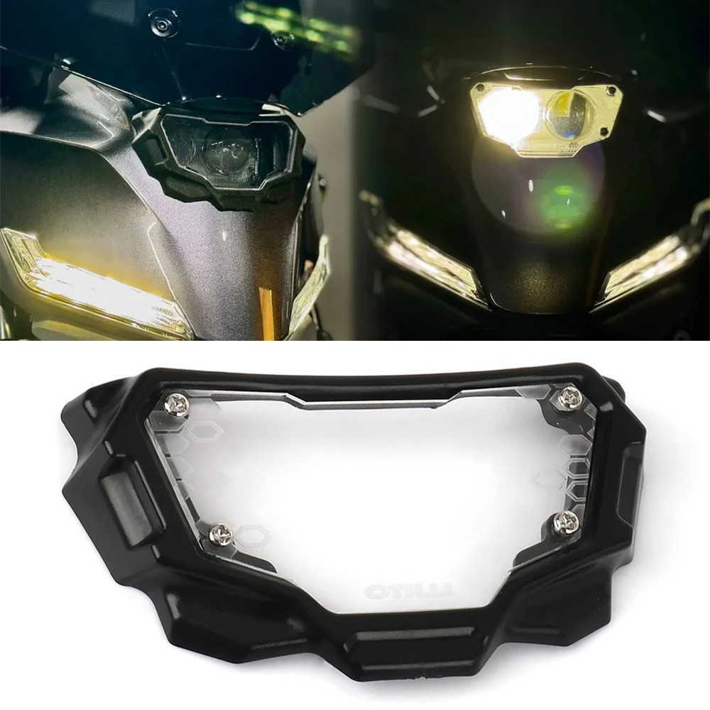 

For YAMAHA MT-09 MT 09 SP MT09 Y-AMT 2024 2025 Motorcycle ABS Headlight Protector Screen Protective Cover Guard Headlamp Shield