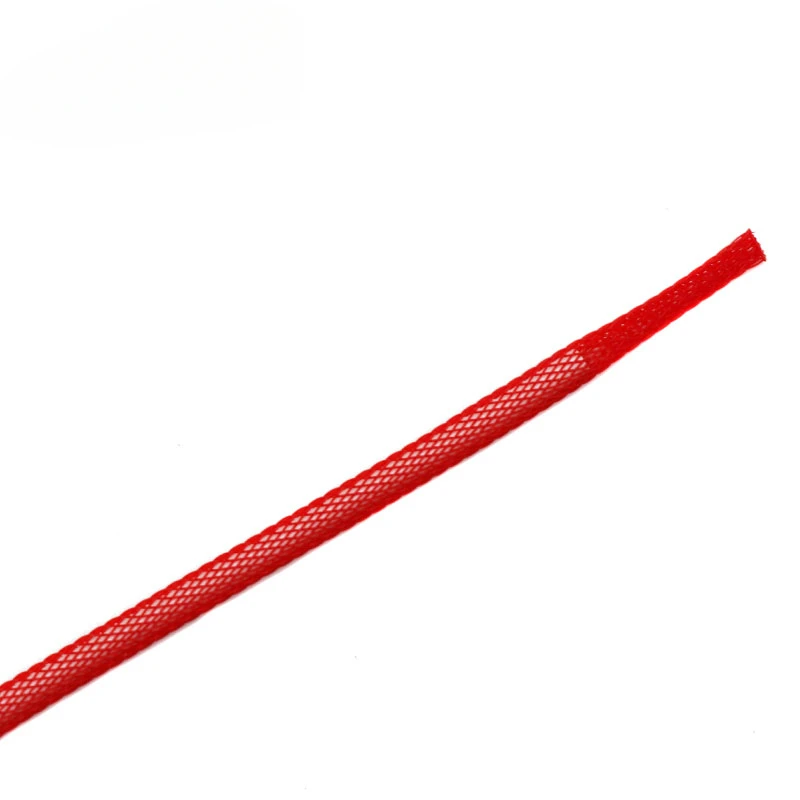 

100 м 3 мм DIY 1/8 "одиночный шелковый ПЭТ расширяемый плетеный кабельный рукав для USB Type-C Тип C клавиатуры спиральный кабель