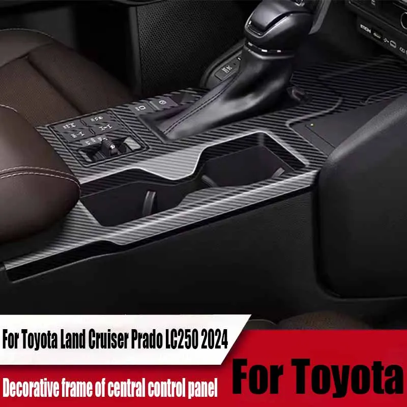 

Central control panel decorative frame automotive interior decoration products For Toyota Land Cruiser Prado LC250 2024