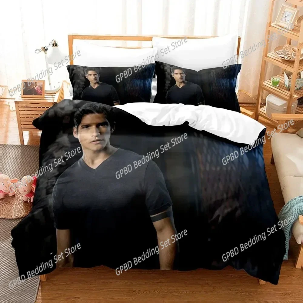 Teen Wolf 3D TV Series Bedding Set For Bedroom Soft Modern Bedspreads Comefortable Kids Duvet Cover Quilt Cover And Pillowcase