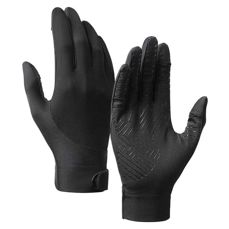 

Men's Lightweight UV Resistant Sun Protection Cycling Gloves Ice Silk High Elasticity Summer Sports Outdoor Driving Gloves