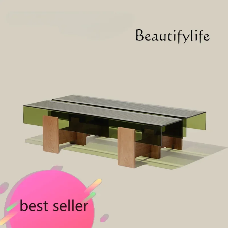 N Nordic Minimalism Acrylic Rainbow Storage Tea Table Italian Light Luxury Designer Model Long End Table