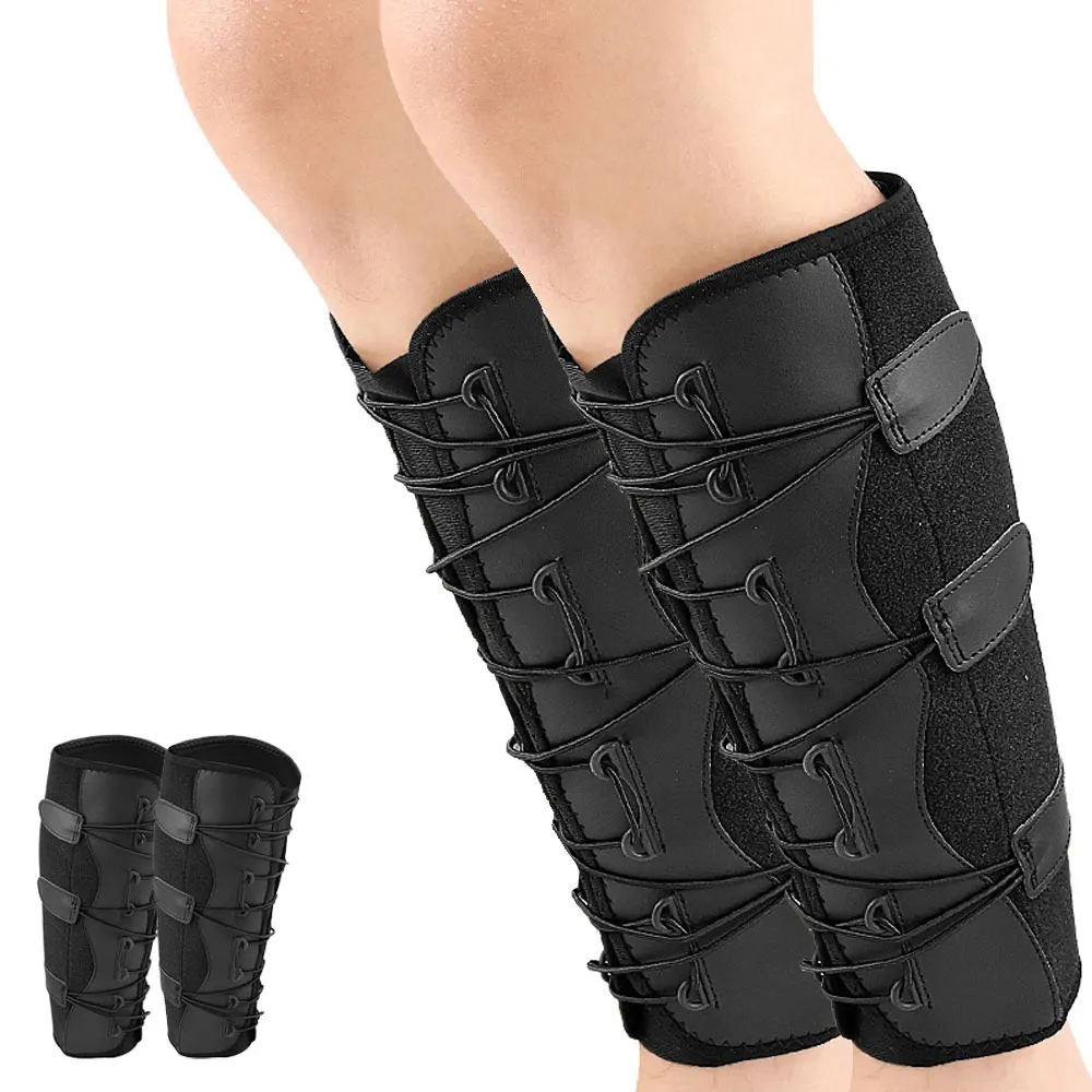 1/2Pcs Calf Brace - Adjustable Shin Splint Support - Lower Leg Compression Wrap Increases Circulation, Reduces Muscle Swelling