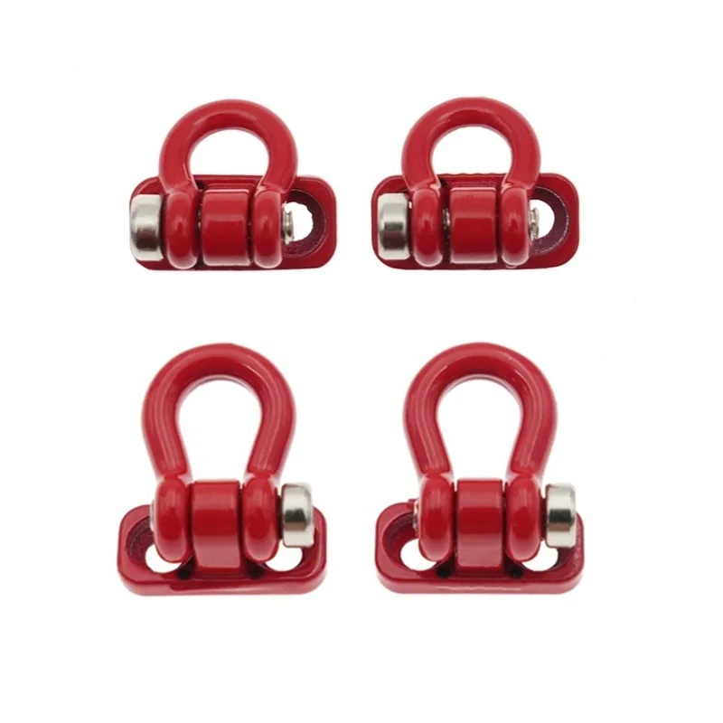 Mini Metal Trailer Towing Buckle Tow Hooks Decoration Accessories for 1/18 1/24 1/30 RC Car TRX4M SCX24 AX24 SCX30 FCX24 FCX24M