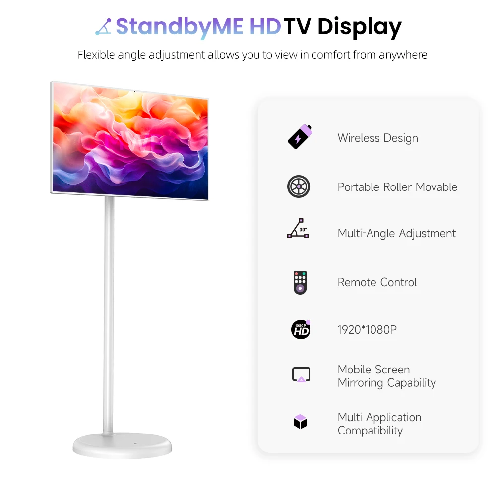 MWE EU/US المخزون المحلي 22/24/32/43 بوصة الترفيه المحمول شاشة أندرويد التلفزيون الذكي نظام أندرويد جودة عالية