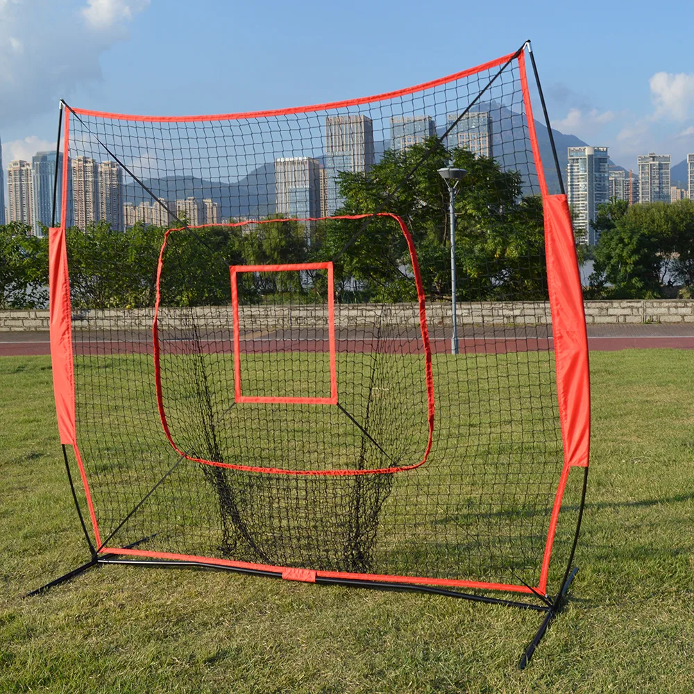 7X7 Single-button Outdoor Baseball Softball Net Batting Practice