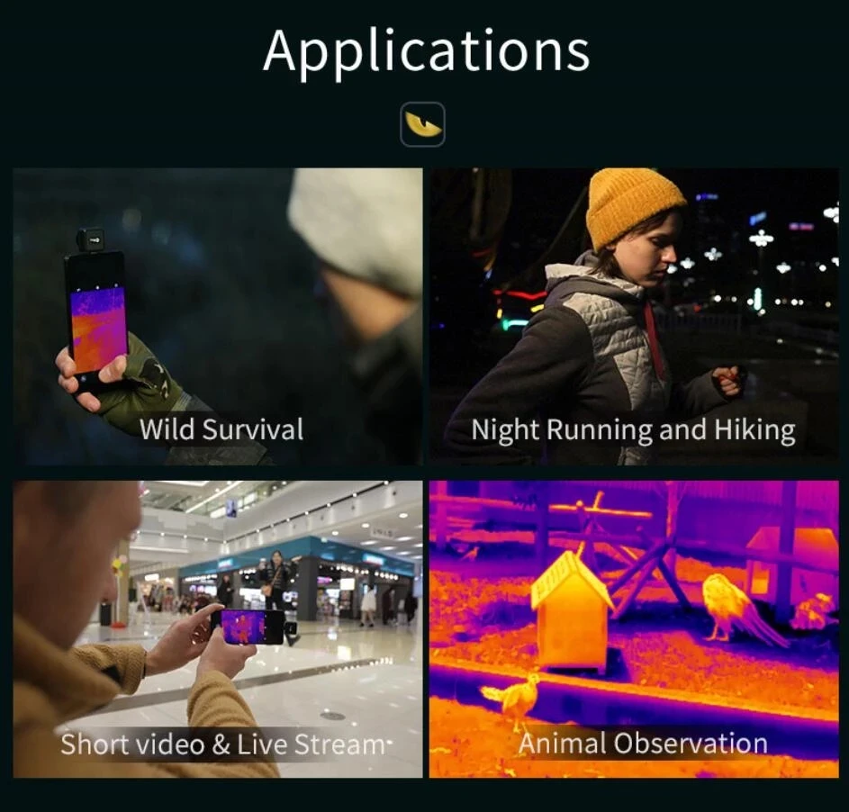InfiRay Official T2 Monocular Thermal Camera Imager Infrared Imaging Night Vision for Phone Android Type C Hunting