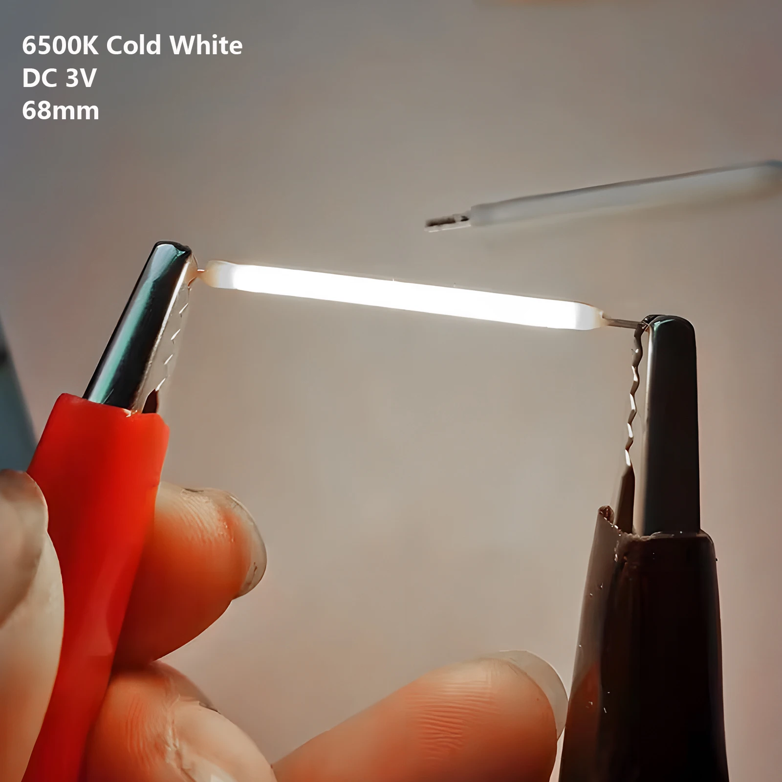 5 Stück DC 3V 12V 2200/68mm Cob LED Filament k weiß blau rot rosa Edison Lampe Teile Lampe Glühlampen