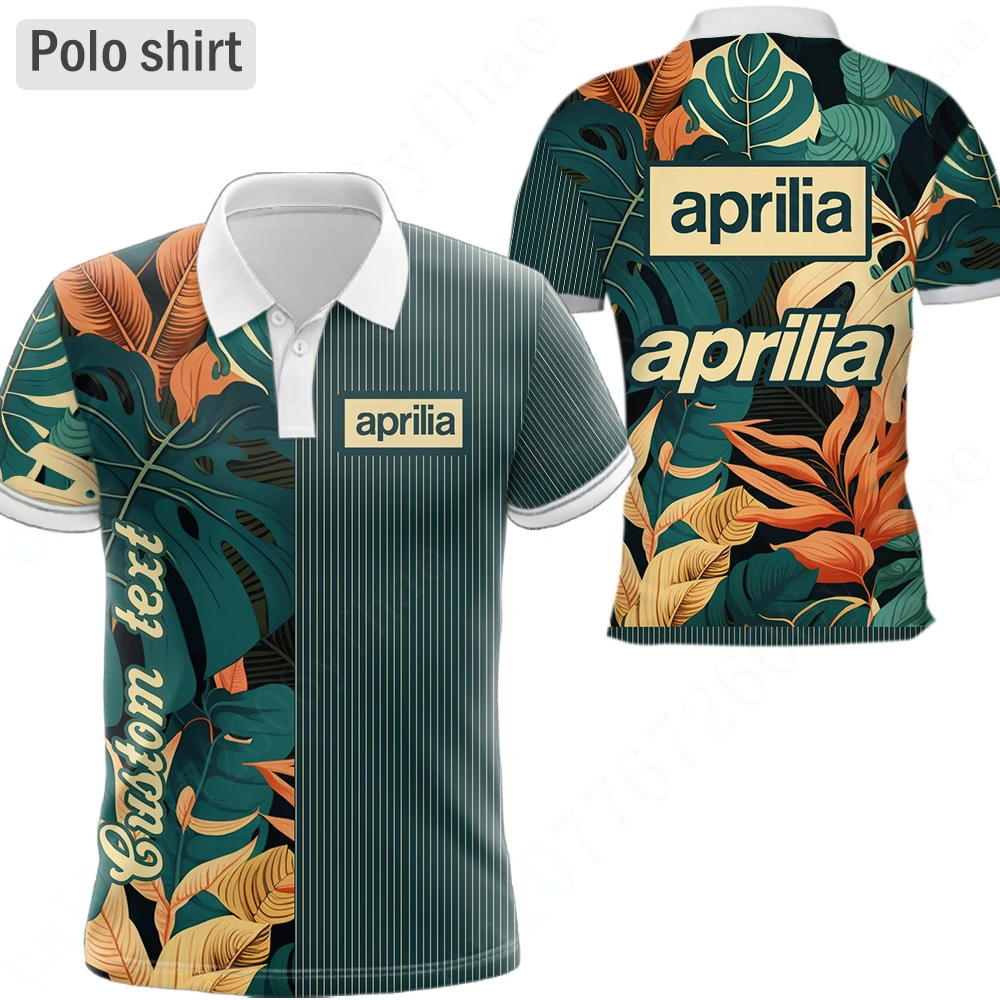 Aprilia-Polo et chemisiers décontractés pour hommes, vêtements de golf Harajuku, vêtements unisexes, t-shirt Anime pour hommes, haut à manches courtes à séchage rapide