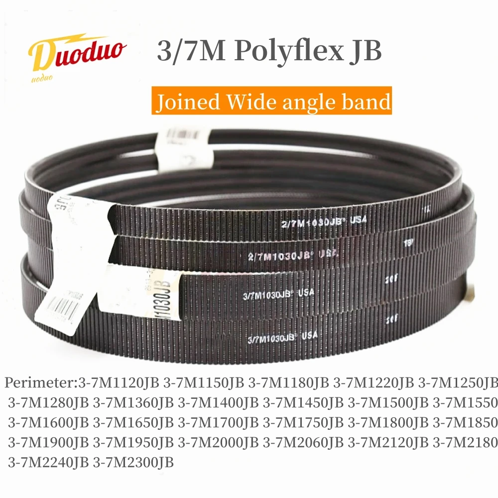 7M Polyflex JB Joined Wide angle band 3/7M1120JB 3/7M1150JB 3/7M1180JB 3/7M1220JB 3/7MJ1250B 3/7M1280JB 3/7M1320JB-3/7M2300JB 7M