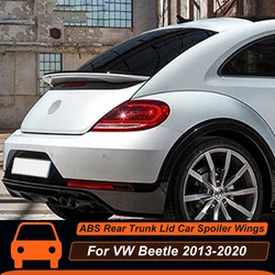 Rear Trunk Lid Car Spoiler Wings For Volkswagen Beetle 2013 14 15 16 17 18 19 20 ABS Black Carbon Painted Color Accessories Part