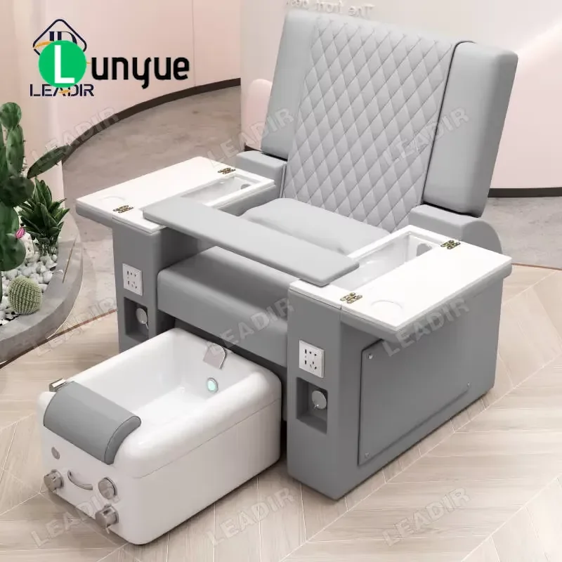 Commercial Electric Foot Spa Chair Heavy Duty Adjustable Backrest Reclining Massage Therapy Seat for Beauty Spa Center