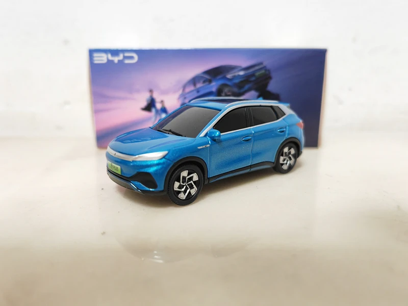 Model Decoration 1:64 Original BYD Yuan PLUS up Dolphin Song L electric alloy car model ornaments Gifts Memorial miniature