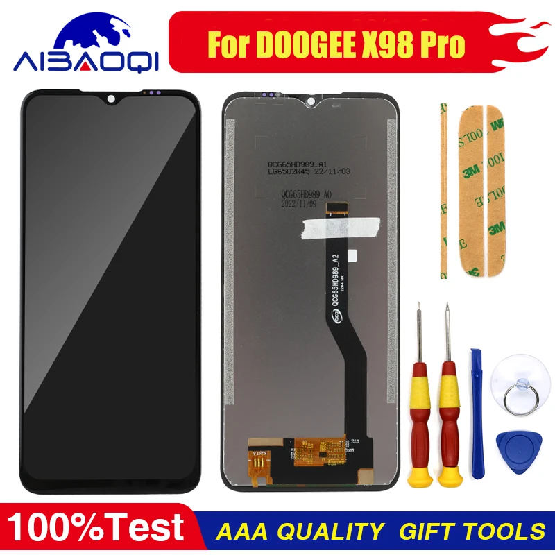 XUNQIYI 100% New Original Touch Screen For DOOGEE X98 Pro N50 Pro N50S LCD Display With Frame Replacement Parts