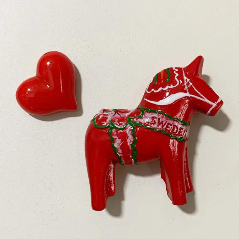 3 шт. Магнита с лошадью для новогоднего декора