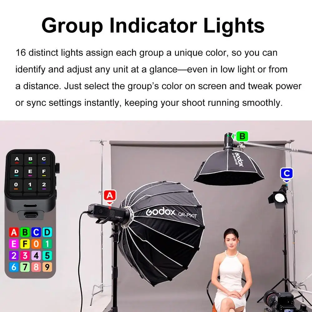 Godox AD400 Pro II AD400Pro II Estroboscópico portátil de flash externo de 400 W, monolight 2.4G TTL 1/8000 HSS, alimentado por bateria de íon-lítio de 2600 mAh