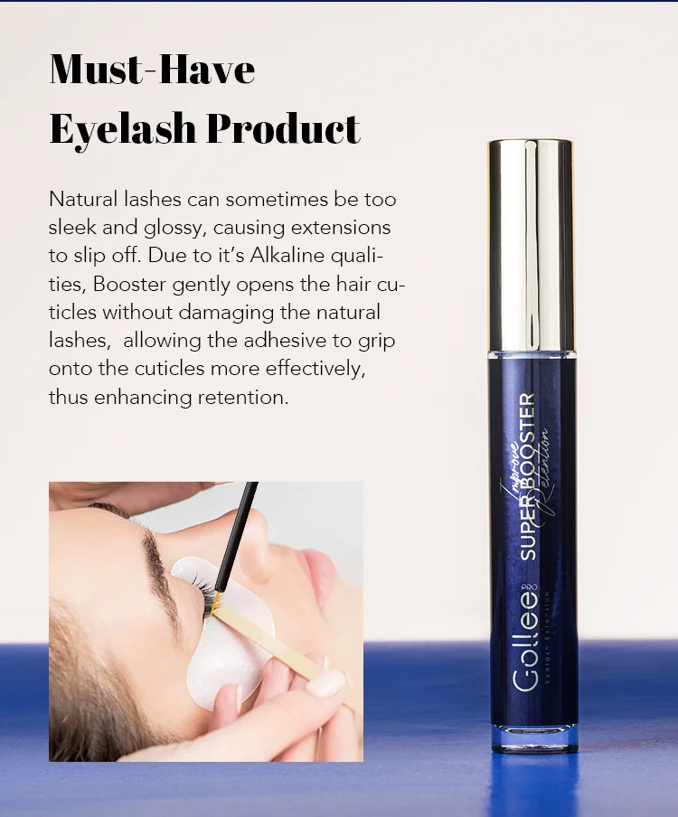 Gollee Wimpernverlängerungskleber 1s Schnelltrocknend Langanhaltend 6-7 Wochen Starker Wimpernverlängerungskleber Booster Beschleuniger Werkzeuge Wasserfest – Detail 17