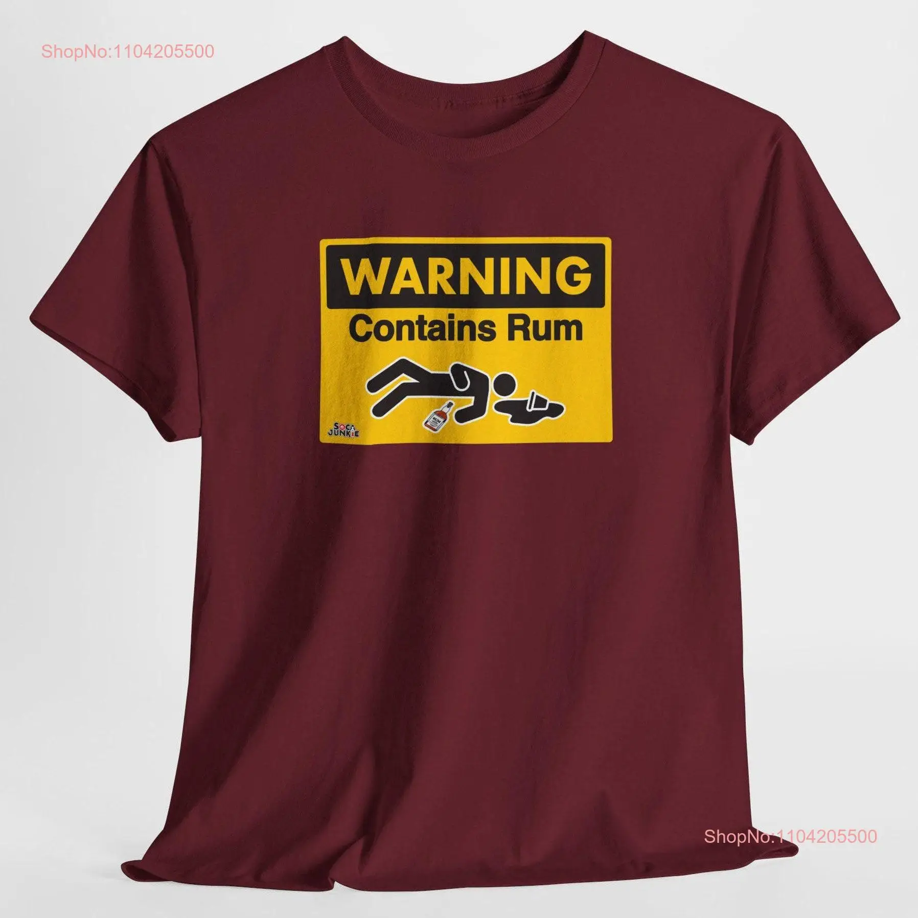 Warning Contains Rum Funny T Shirt Caribbean Inspired Humor Perfect for Party Lovers Ideas Humorous Drinker Apparel