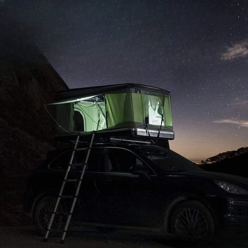 

Self-driving tour Jiao roof tent room fully automatic car off-road SUV folding hard shell travel bed Others