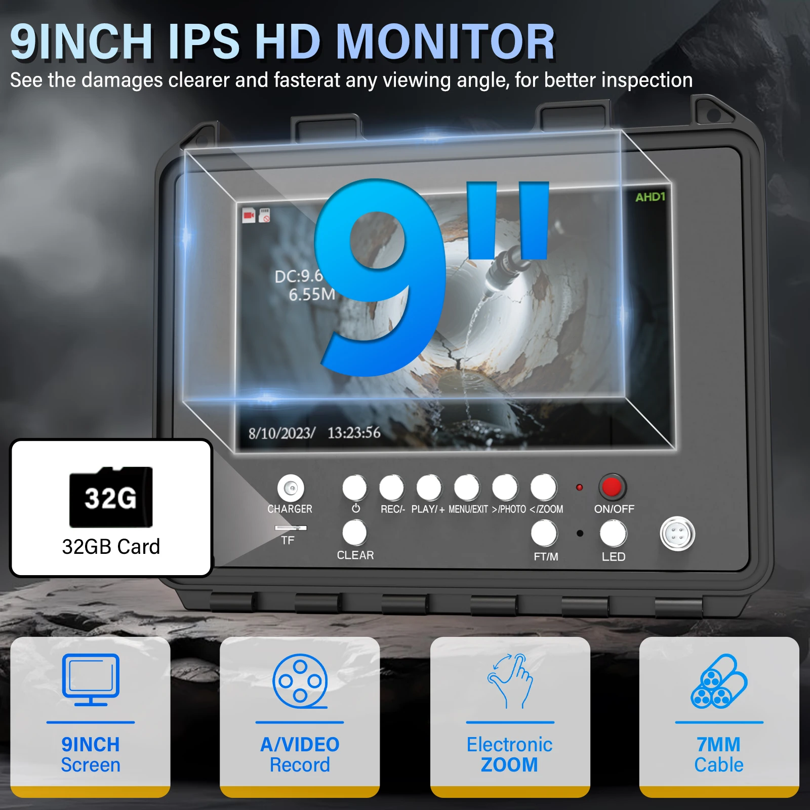 IP68 Pipe Inspection Camera 9
