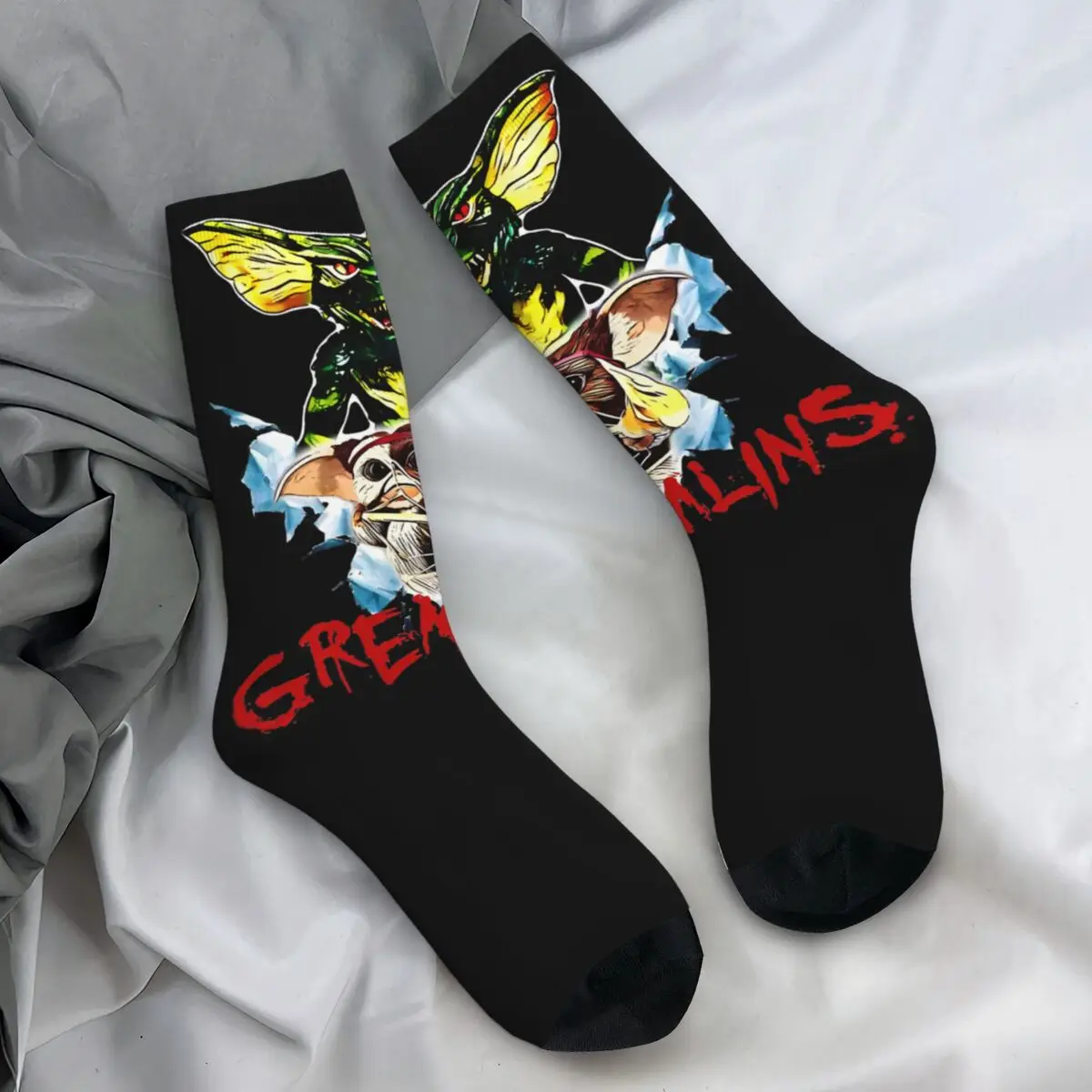 

Носки Gizmo Gremlins, модные чулки, осенние мужские носки с защитой от пота, мягкие дизайнерские уличные носки