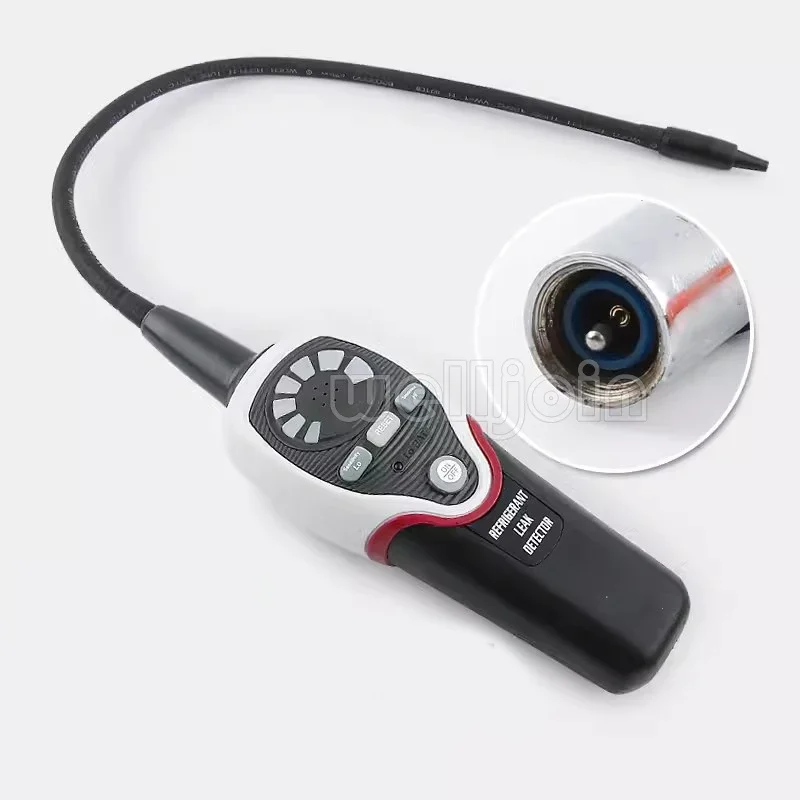 Professional Halogen Leak Detector, Freon Refrigerant Gas Leak Tester RLD-382P for AC & Refrigeration System, Sensitive Portable