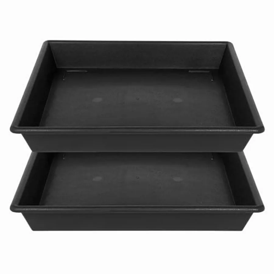 

Подставки для растений NIMYAU Square Plant Saucer, 18 дюймов, 2 штуки в упаковке, 10, 14, 16, 18, 20 дюймов, очень большие поддоны для горшков, прочные пластиковые подставки для растений