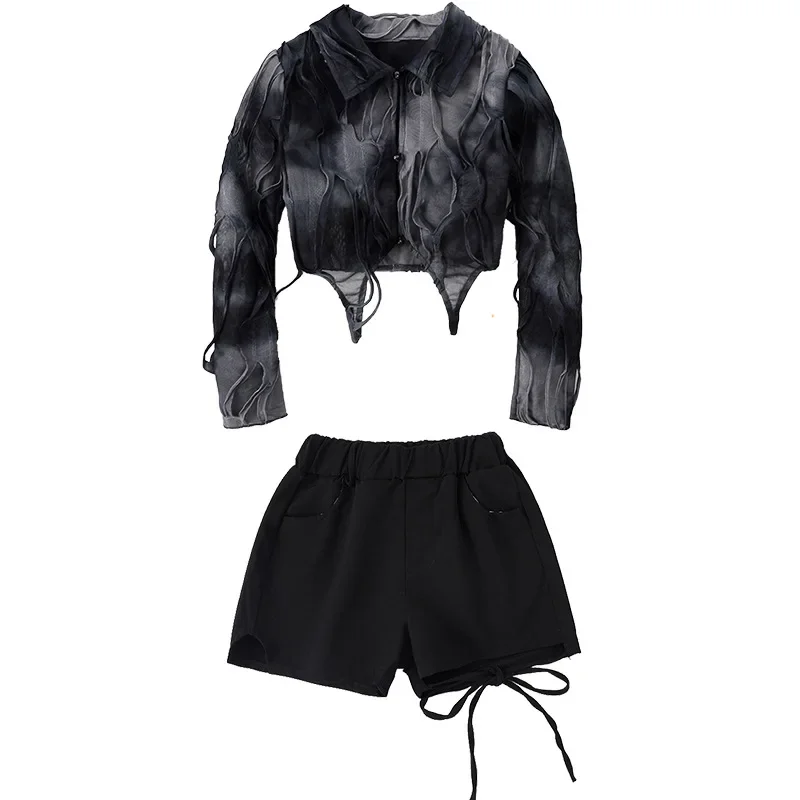 Costumes de scène de Jazz pour filles, tenues de danse Hip Hop Cool, ensembles de vêtements de spectacle Kpop, costume de danse de rue de groupe, tenues haut court
