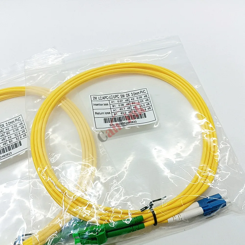 Imagem -06 - Fibra Óptica Cabo de Patch Cabo Jumper lc Apc-lc Upc 30 Milímetros 1m 2m 3m 5m 10m 10 Pcs Lot