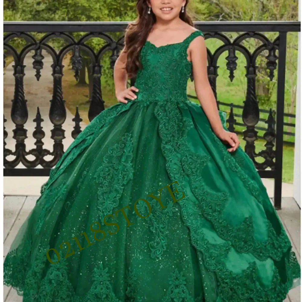 Vestidos de niña de flores para boda, vestidos escalonados con volantes, vestido de desfile de princesa, vestidos de baile de graduación de tul para niñas, vestidos de primera comunión