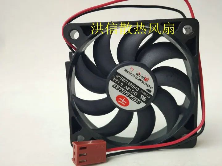 Freight free original 6010 CHB6012BB-N 12V 0.12A ultra-thin 6CM axial flow cooling fan