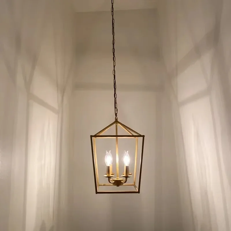 

SANDYHA промышленные ретро люстры светодиодные подвесные светильники стильный металлический каркас современный дом спальня гостиная столовая акцент