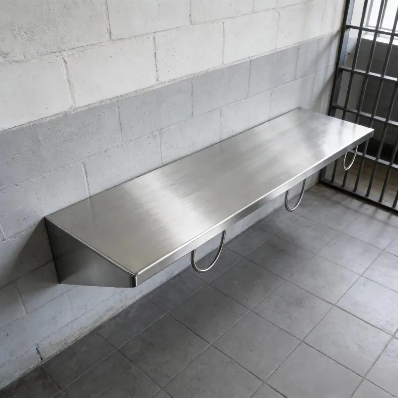 Floor-standing outdoor patio bench Modern design Durable 304 stainless steel construction No sharp corners