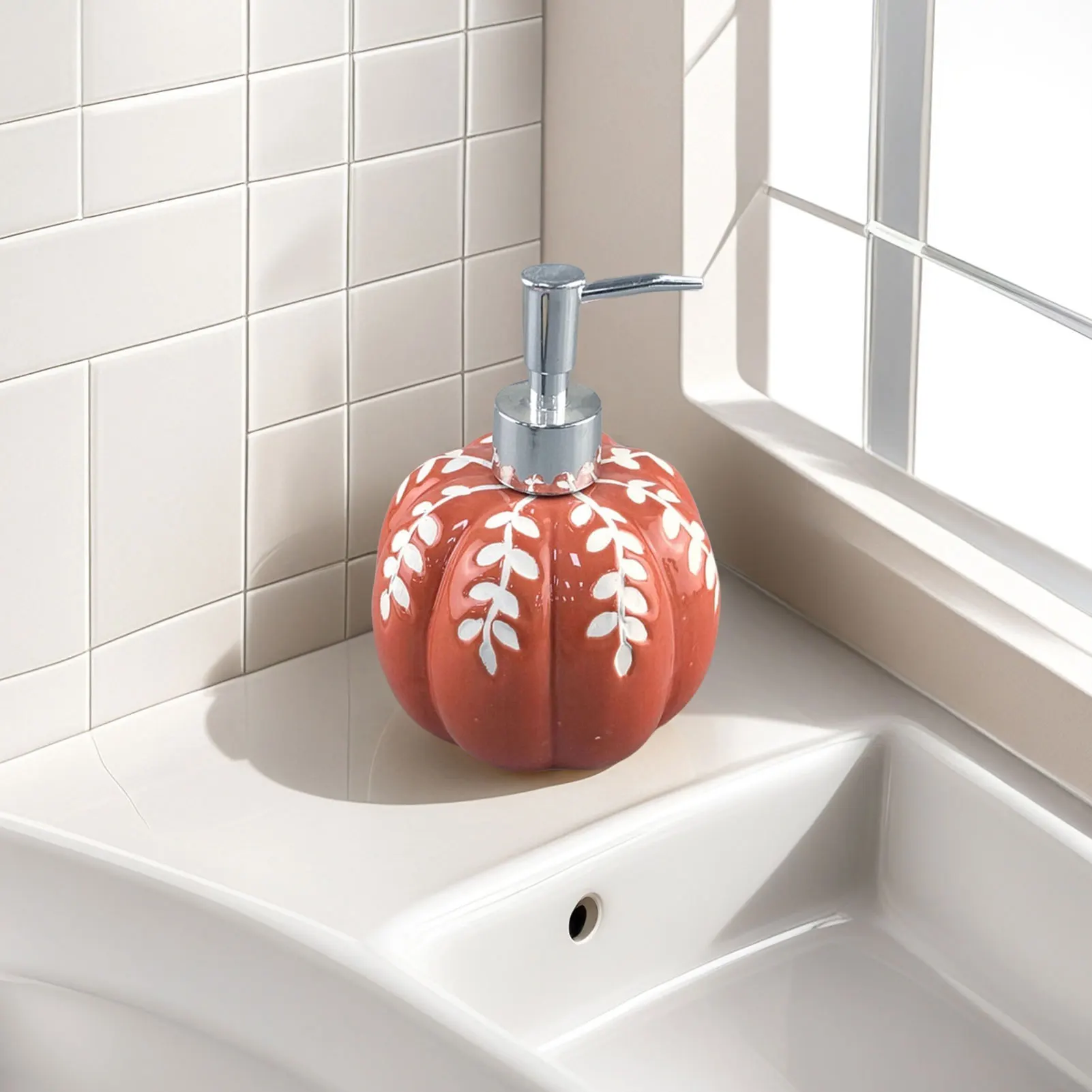 액체 비누 디스펜서 욕실 조리대 정리함(스케리 테마 파티 액세서리용)