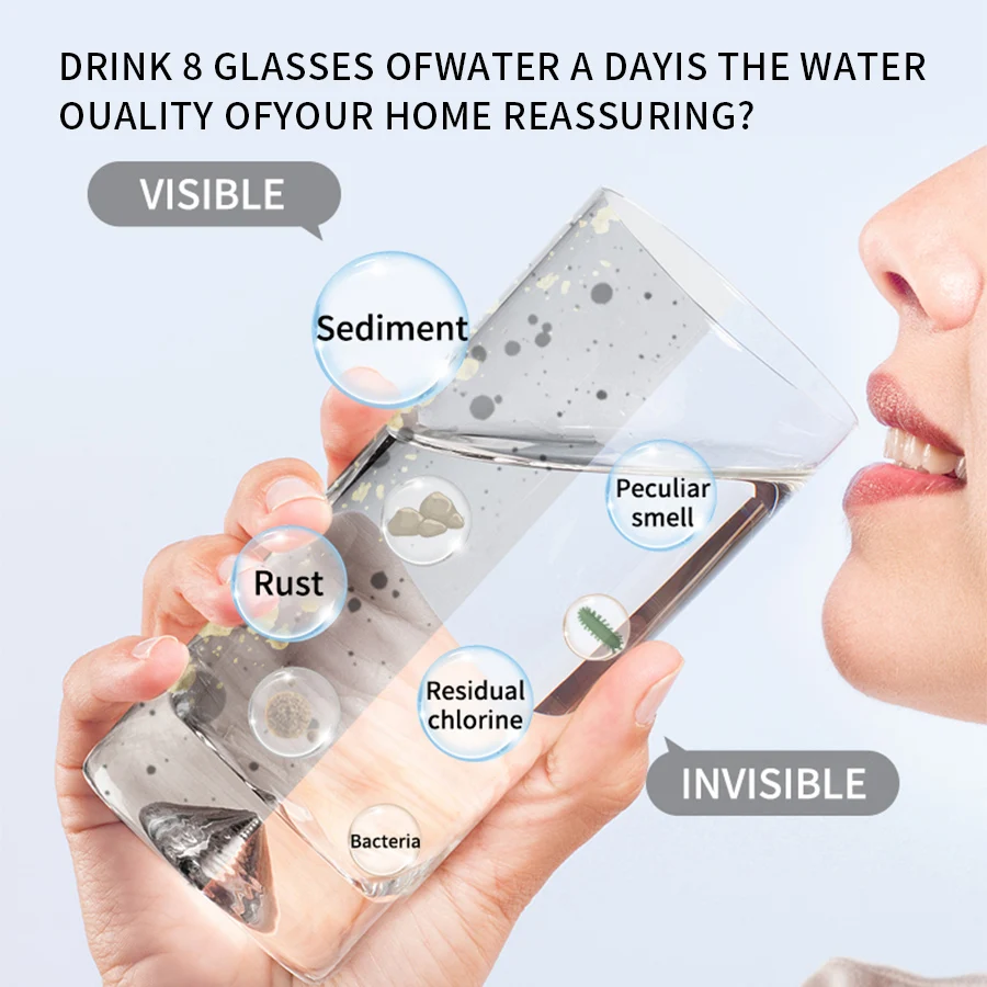 EIREE Household Water Purifier Direct Drinking Under Sink Six-Stage Filtration System Kitchen Water Filter