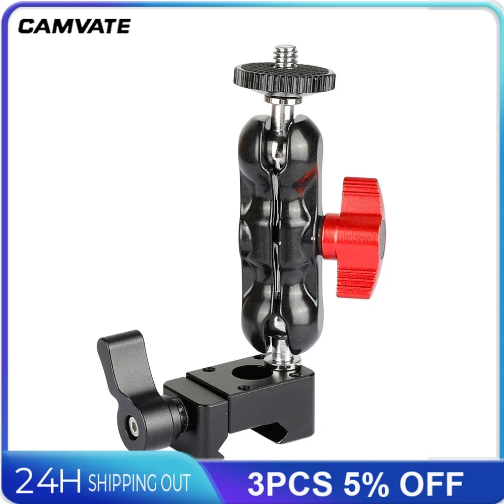 CAMVATE Ball Head Articulating Arm With Dual 1/4