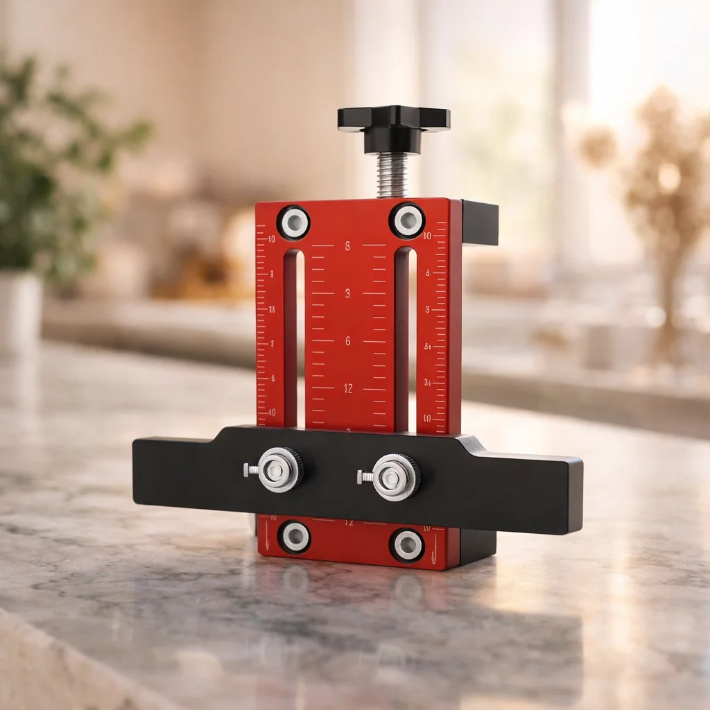 

Cabinet Door Installation Positioning Jig, Aluminum Alloy Carpentry Template Tool