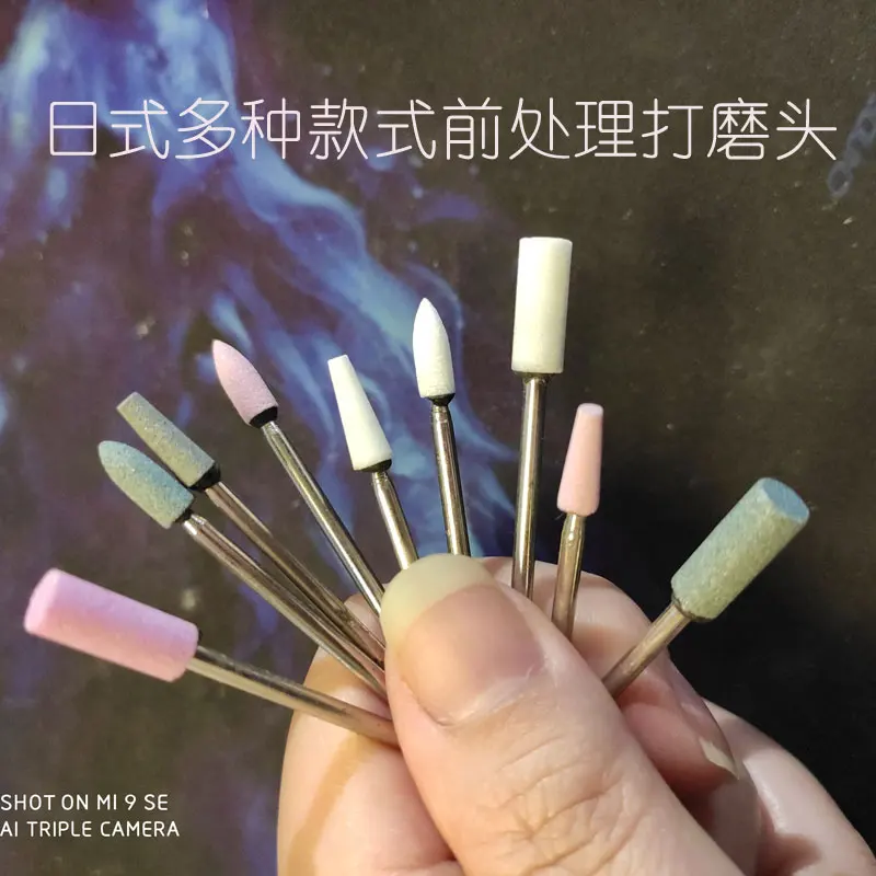 

5Pcs Sand Stone Cuticle Clean Alloy Drill Bit 3/32 Nail Art Ball Manicure Tool File