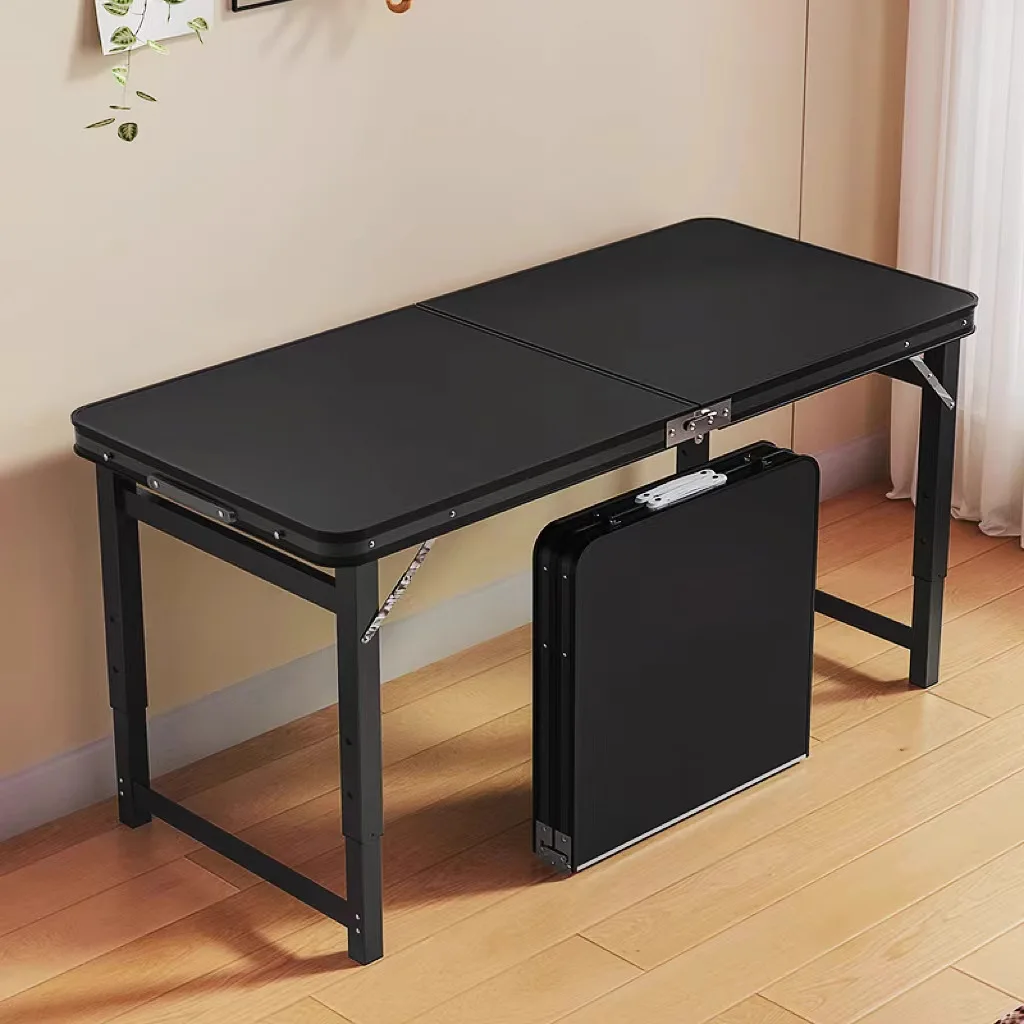 Folding Computer Desk Space Saving Portable Rectangular Small Folding Table for Home Outdoor Camping