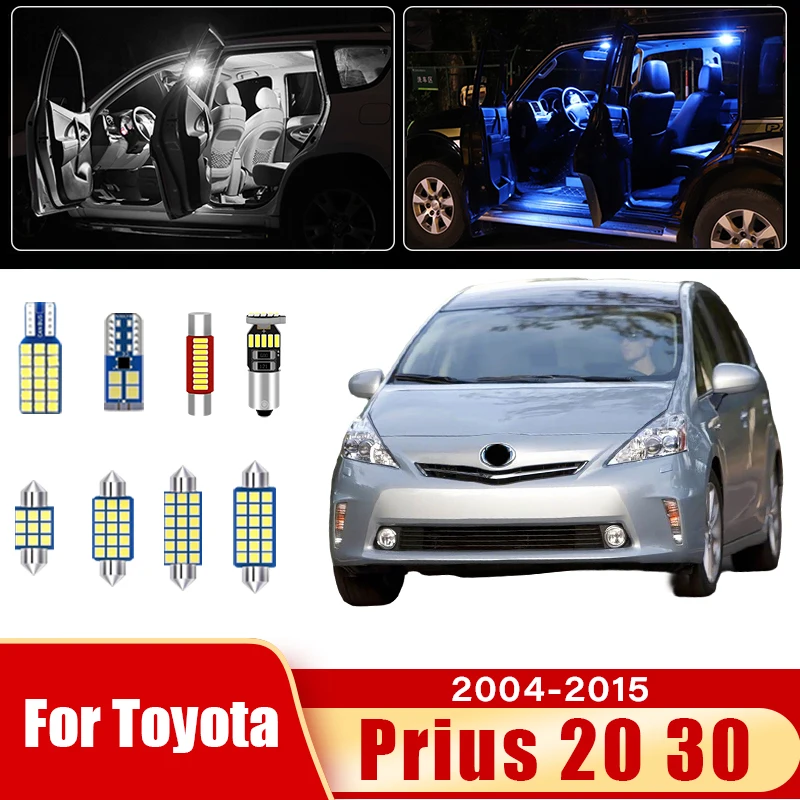 Für Toyota Prius 20 30 2004 - 2010 2011 20122013 2014 2015 Auto Led-lampen Innen Lampe Kennzeichen Stamm licht Zubehör