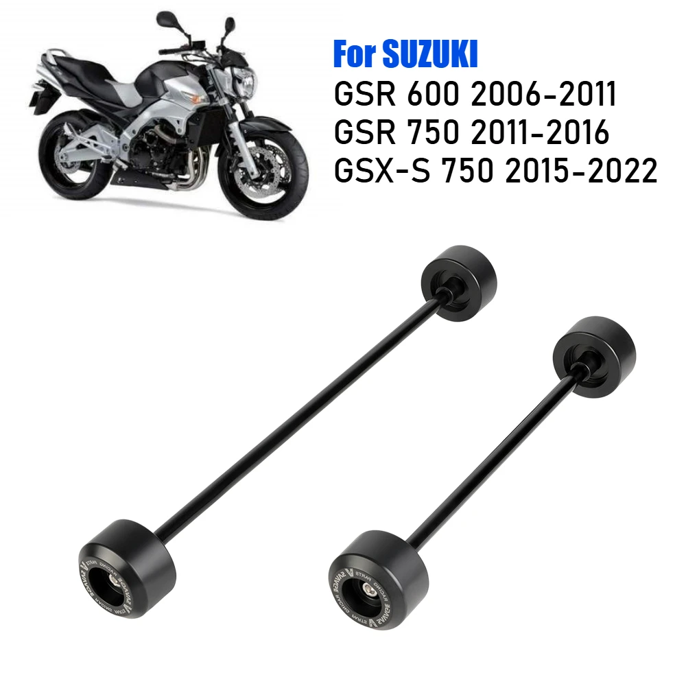 

For Suzuki GSR600 GSR750 GSX-S750 GSR 600 GSX-S 750 GSXS750 Wheel Sliders Axle Fork Crash Protector Pads Swingarm Spools Stand