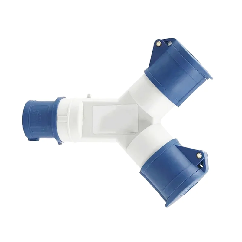 

【Hot-Selling!】Y-Type Industrial Plug IP44 Waterproof 3Pin 16A Multi-Function Connector Branch Socket Three-Phase Power
