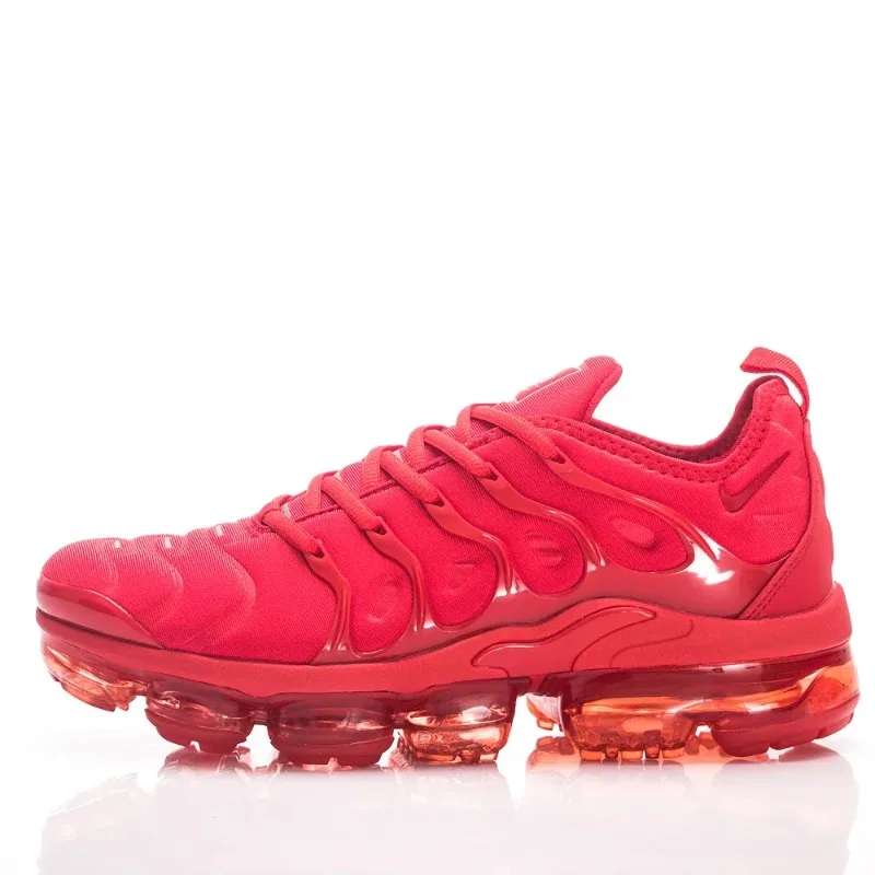 Nike Vapormax Plus TN Red Air Cushion Men's and Women's Running Shoes Comfortable Lightweight Outdoor Sports Sneakers