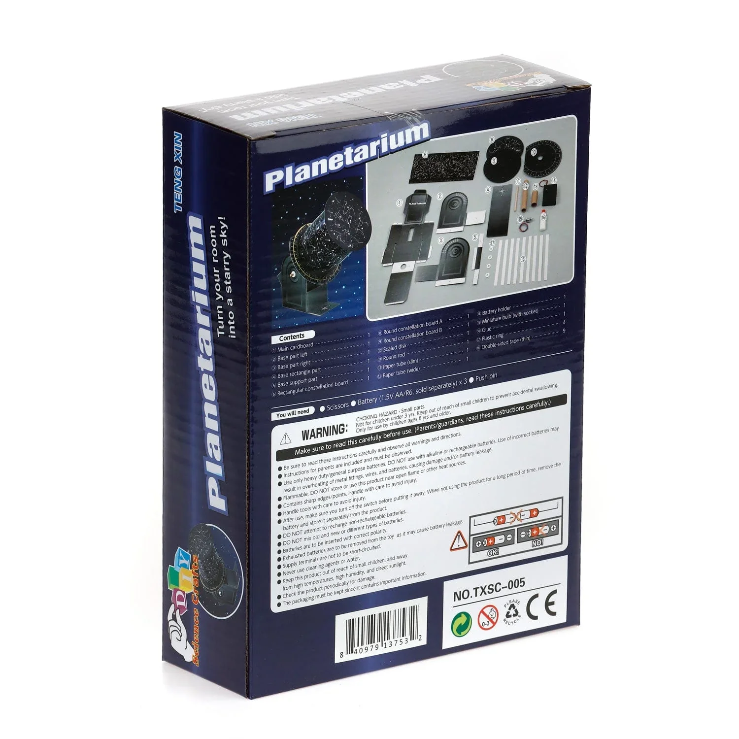 IQCREW By AmScope Kid's Build Your Own Planetarium – zestaw do wprowadzenia do astronomii