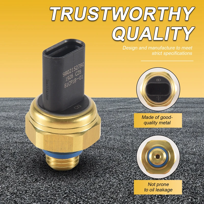 A45F-New Oil Pan Fuel Pressure Sensor Switch 9802152780 For Peugeot 3008 308CC/SW C4L RCZ 207CC Citroen C4 DS4